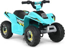 Blue Electric Ride-On ATV for Kids with Comfort and Safety Features