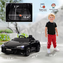 12V Black Audi RS e-tron GT Kids Electric Ride-On Car with Remote Control and Suspension