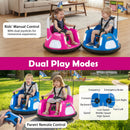 Battery-Powered Pink Bumper Car with 360° Spin & Remote for Kids Ages 1.5-6