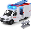Interactive Ambulance Toy for Boys Aged 3-5 with Flashing Lights and Sound Effects