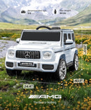 Mercedes-Benz AMG G63 12V Bluetooth Remote Control Ride-On Car for Kids - White