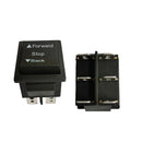 Dual 6V 12V 24V Forward and Reverse Switch Set for Ride-On Car Trax in Black