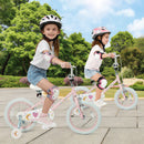 Adjustable 16-Inch Pink Kids Bike with Stars & Moon Design for Ages 3-8