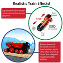 Vibrant Red Electric Toy Train - Motorized Engine with Lights and Sounds