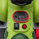 12V Dinosaur-Themed Kids ATV with Bluetooth, LED Lights, and Microphone
