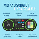 Tiesto Kids DJ Controller with Jog Wheel, Tempo Slider, and LED Pads