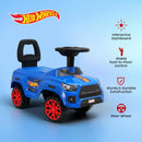 Hot Wheels - Foot-Powered Ride-On Toy with Smooth-Rolling Wheels and Storage Compartment