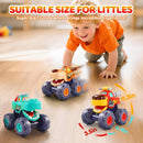 Pull Back Monster Truck Vehicles for Toddlers Ages 1-3 Gift Set