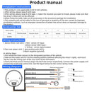 Triple Digital Air Pressure Gauge 2-1/16" 0-220 PSI for Car Suspension
