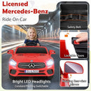 12V Kids Electric Ride-On Car with Remote Control, LED Lights, and Music for Ages 3-8