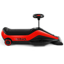 12V Dual-Function Kids Ride-On Car with Go Kart, Dust Vacuum, 2 Speeds, and Music (Red)