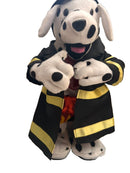 Playful Paws Light-Up Dalmatian Firefighter Plush Toy