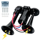 600dB Dual-Tone Electric Train Horn for Trucks - 12V Metal Car Horn