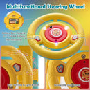 Battery-Powered Electric Ride-On Train Set with 16 Track Pieces for Kids