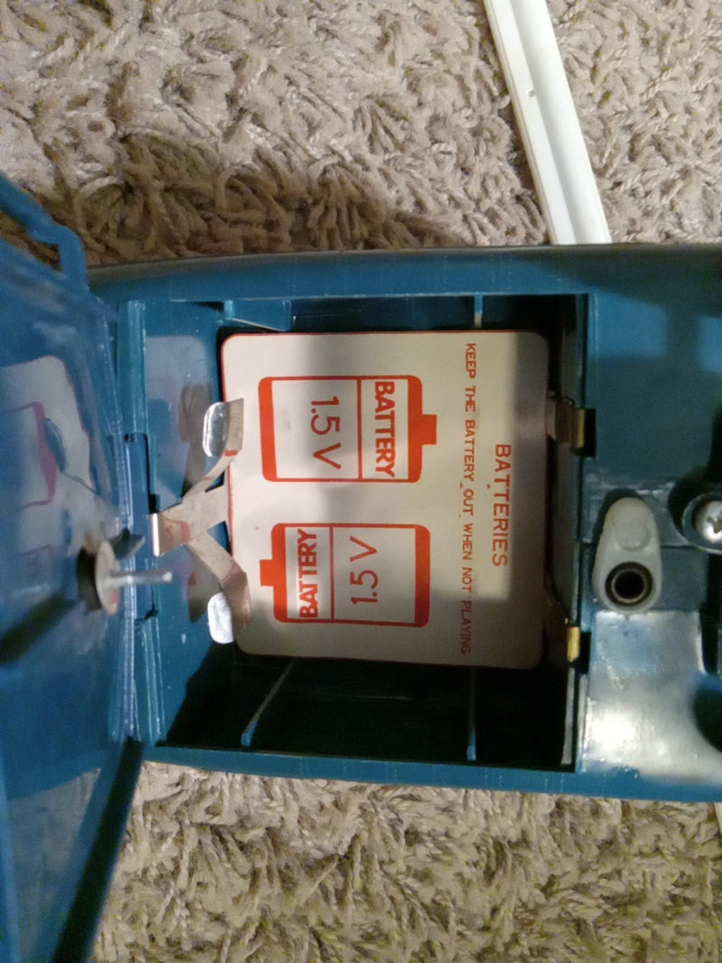 Working Vintage 1966 Battery-Operated Chop Chop Helicopter Toy with Original Box