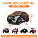 Oreenyn Kids Ride-On Car Cover for Electric Vehicles - 52"L x 28"W x 24"H