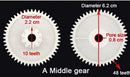 Kids Electric Vehicle Plastic Gear Replacement Parts, Large Size