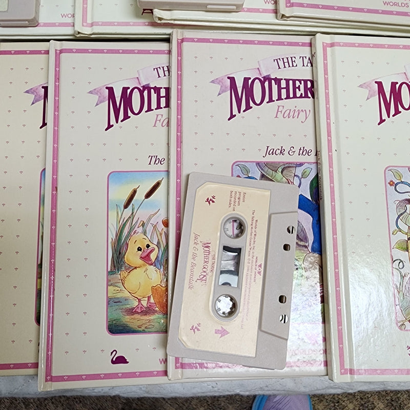 Talking Mother Goose Collection with 12 Cassettes, 22 Books, and Clothing Set