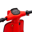 24V Electric Motorcycle for Kids with 3 Speeds, Rear Suspension, and LED Lights in Red