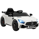 Mercedes-Benz AMG GTR 12V Kids Ride-On Car with Remote Control, White