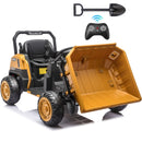 24V Electric Dump Truck Ride-On Toy for Kids with 4WD and Remote Control