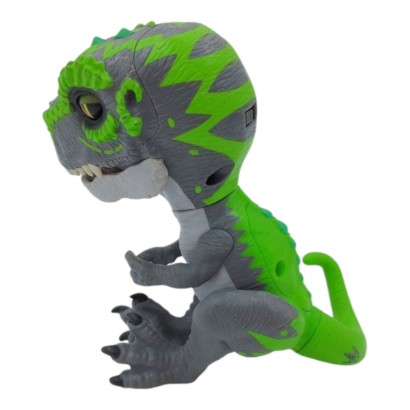 Interactive Untamed Ferocious T-Rex Fingerlings Toy in Green with Tracker