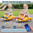 12V Electric Wiggle Car for Kids - 2-in-1 Ride-On and Swing Toy with 2 Speed Options and 360° Steering