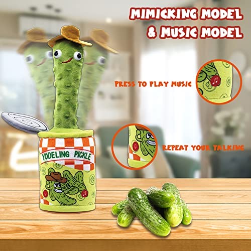 Yodeling Pickle Talking Toy That Repeats and Sings