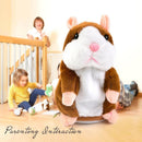 Interactive Plush Talking Hamster: 5.7in Toy That Mimics Your Voice—Perfect for Children