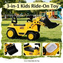 All-in-One Ride-On Bulldozer Digger and Tractor with Cart