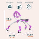 YBIKE Pewi Elite Purple Ride-On Bike for Walking