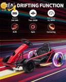 24V Go Kart for Ages 8 and Up – 8.1MPH High-Speed Drifting Race Car