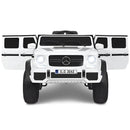 12V Mercedes-Benz Ride-On Car for Kids with Trunk - White