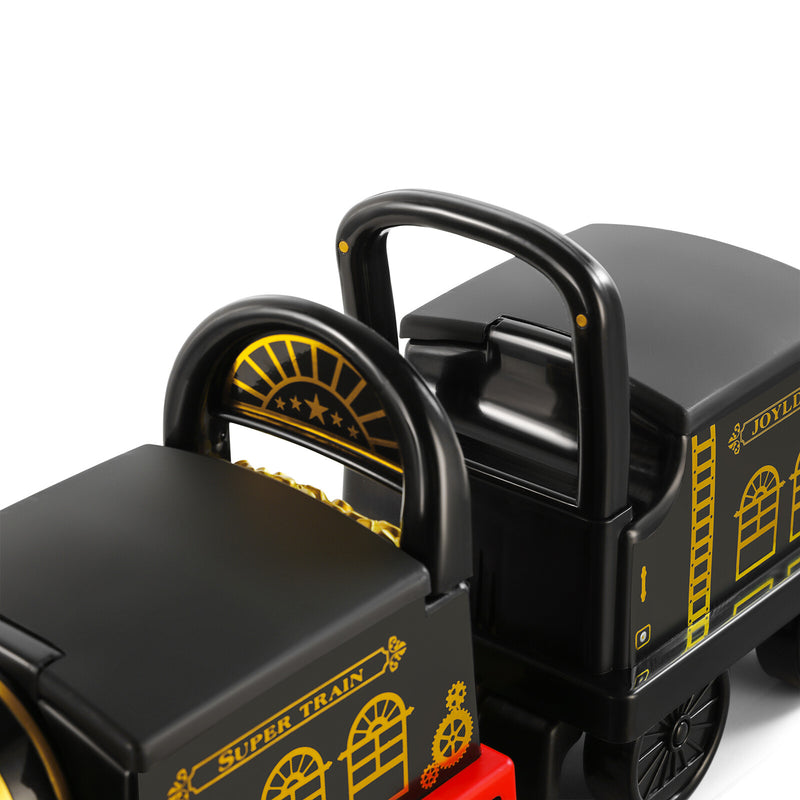 6V Ride-On Train Toy with Lights and Music for Toddlers 1-3 Years Black/Blue