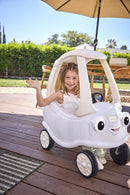 Little Tikes Cloud Collection Cozy Coupe - White Ride-On Foot-to-Floor Car