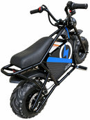 Evolt Black Electric Mini Bike 48V 1000W by MotoTec