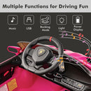 Dual Seat Electric Ride-On Car, 12V 4WD Licensed Lamborghini Veneno