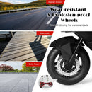 12V Electric Kids Motorcycle with Training Wheels and Light - Black