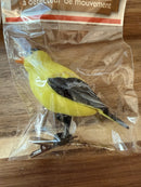 Clip-On Chirping Set of 2 Motion-Activated Singing Birds: Robin & Gold Finch