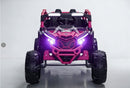 24V Electric UTV for Kids - 2-Seater Ride-On Car with Remote Control, LED Lights, and Music