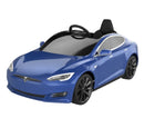 Blue Radio Flyer Mini Tesla Model S for Kids with Charger and Battery, Brand New