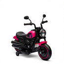 Pink 6V Electric Motorcycle for Kids with Training Wheels