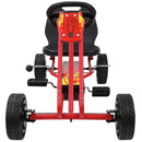 Rocket Pedal Go Kart with Ergonomic Seat Adjustment and Precision Handling, Red