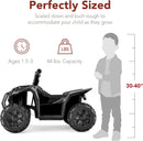 6V Electric Quad ATV Ride-On for Kids with 1.8MPH Top Speed and Treaded Tires