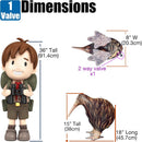 Realistic 18" Inflatable Brown Tan Kiwi Bird Wildlife Figure
