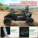 24V Dual Seat Electric Toy Car Truck 22" UTV with Remote Control and Sound Features