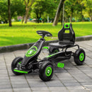 Green Pedal Go Kart for Kids Ages 5-12