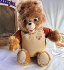 1985 Teddy Ruxpin Animated Talking Bear by Worlds of Wonder with Original Box and Manual