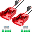 Milwaukee M18 Power Wheel Adapter Kit with 12AWG Wire and Safety Fuses