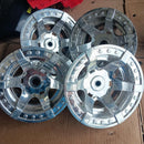 Chrome Hub Cap Set for Power Wheels Dune Racer Tires
